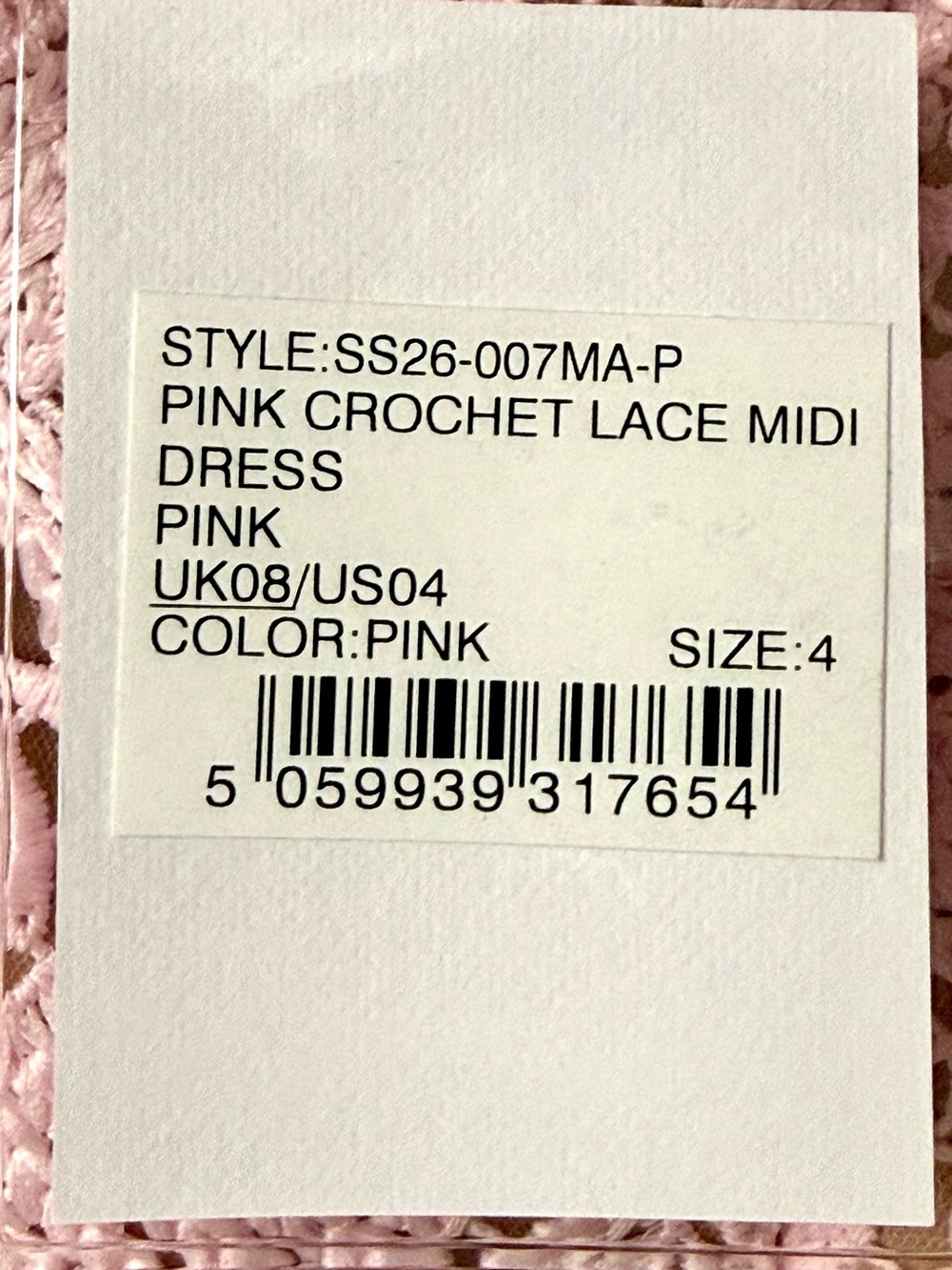 SELF-PORTRAIT Crochet Lace Midi Dress - Picture 6 of 8